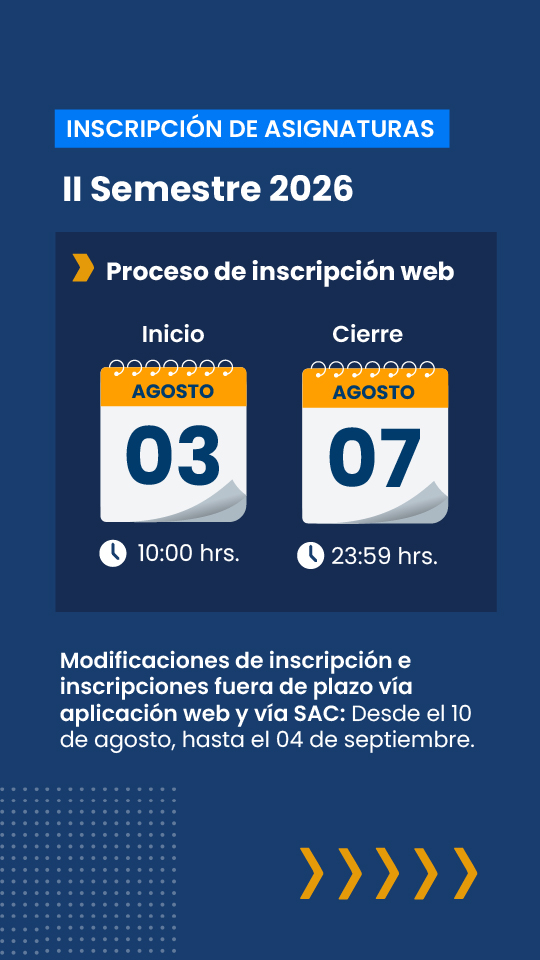 Inscripción de asignaturas 2026